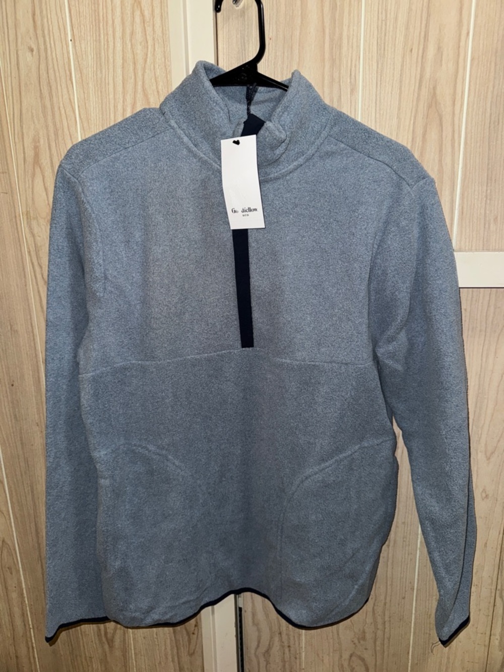 Goodfellow & Co Light Blue Quarter-Zip Pullover Sweater